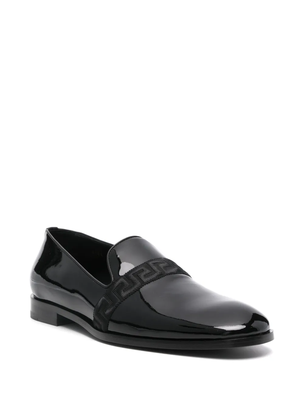 Cheap Versace Medusa patent-leather loafers Men