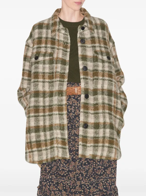 MARANT ETOILE Harveli Shirt Jacket Green FARFETCH CA