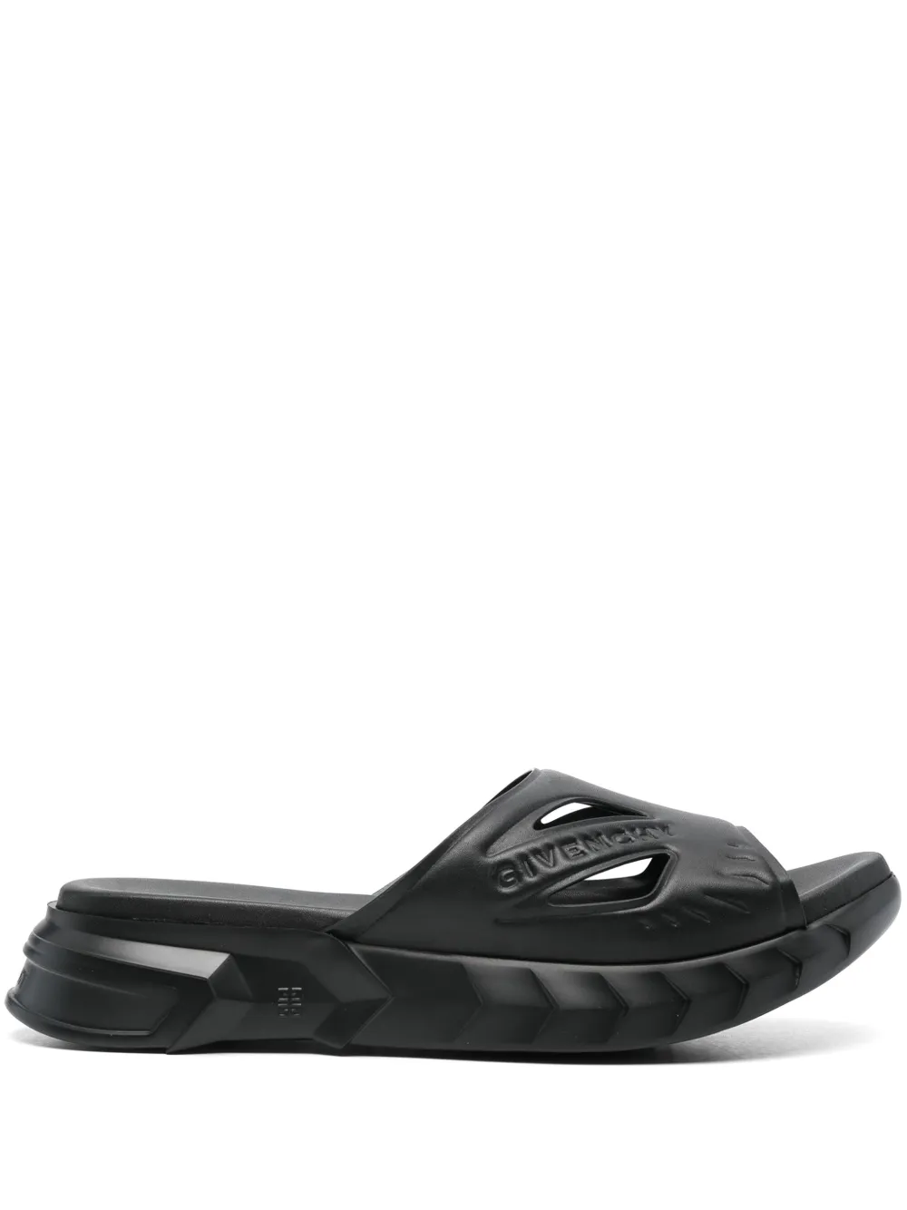 Givenchy 마시멜로 디보스드 로고 슬라이더 샌들 | 블랙 | Image 1