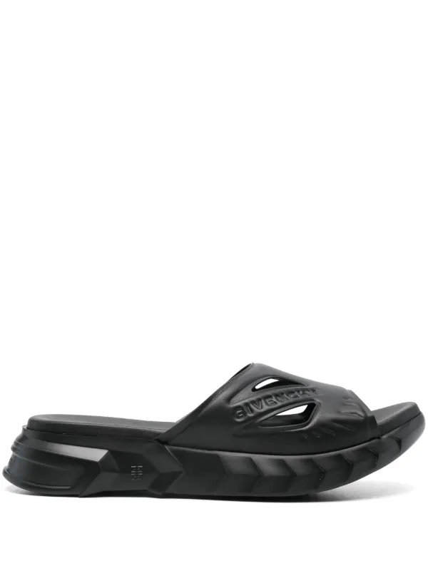 Givenchy Marshmallows logo debossed slides men Recycled Polyamide Rubber Recycled TPU Polyamide Recycled TPU Recycled Polyamide Polyamide Pol