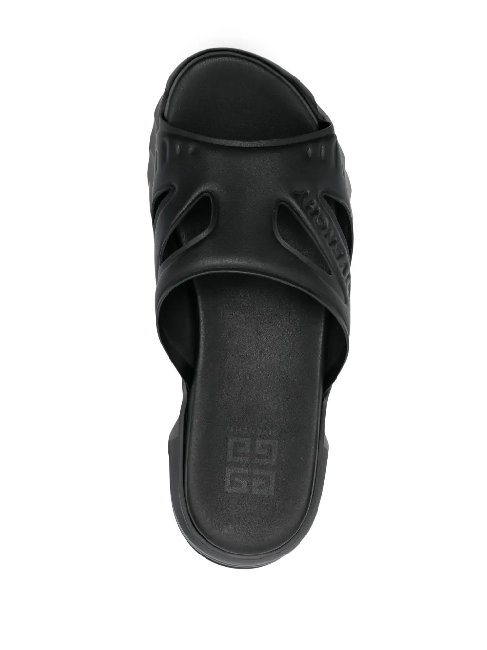 Givenchy Marshmallows logo-debossed slides Black