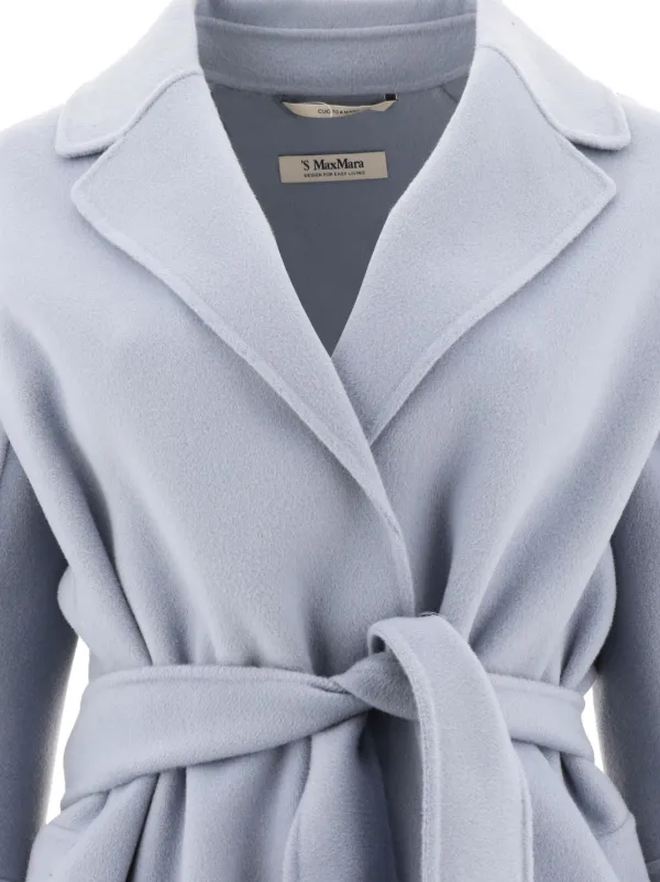S Max Mara Arona Coat Blue FARFETCH MY