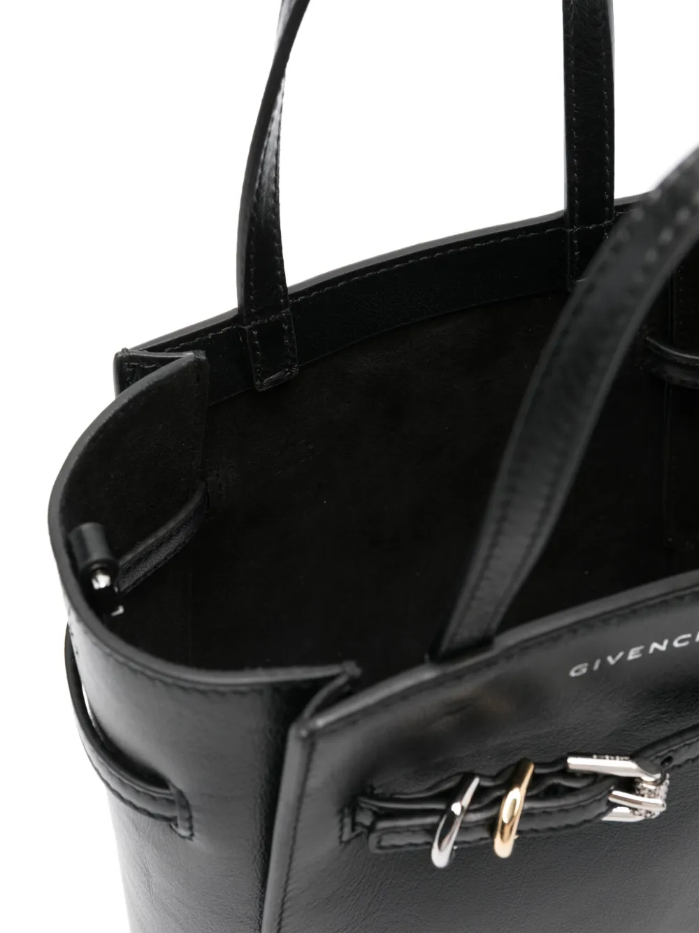 Shop Givenchy Mini Voyou Tote Bag In Black