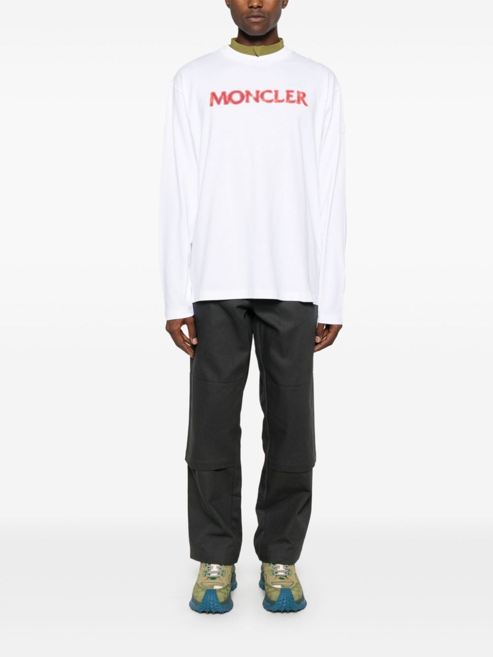 Moncler long-sleeve T-shirt - Wit