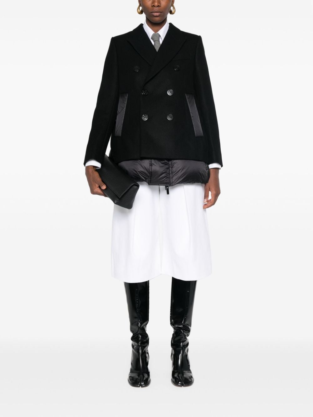 sacai padded blazer - Zwart