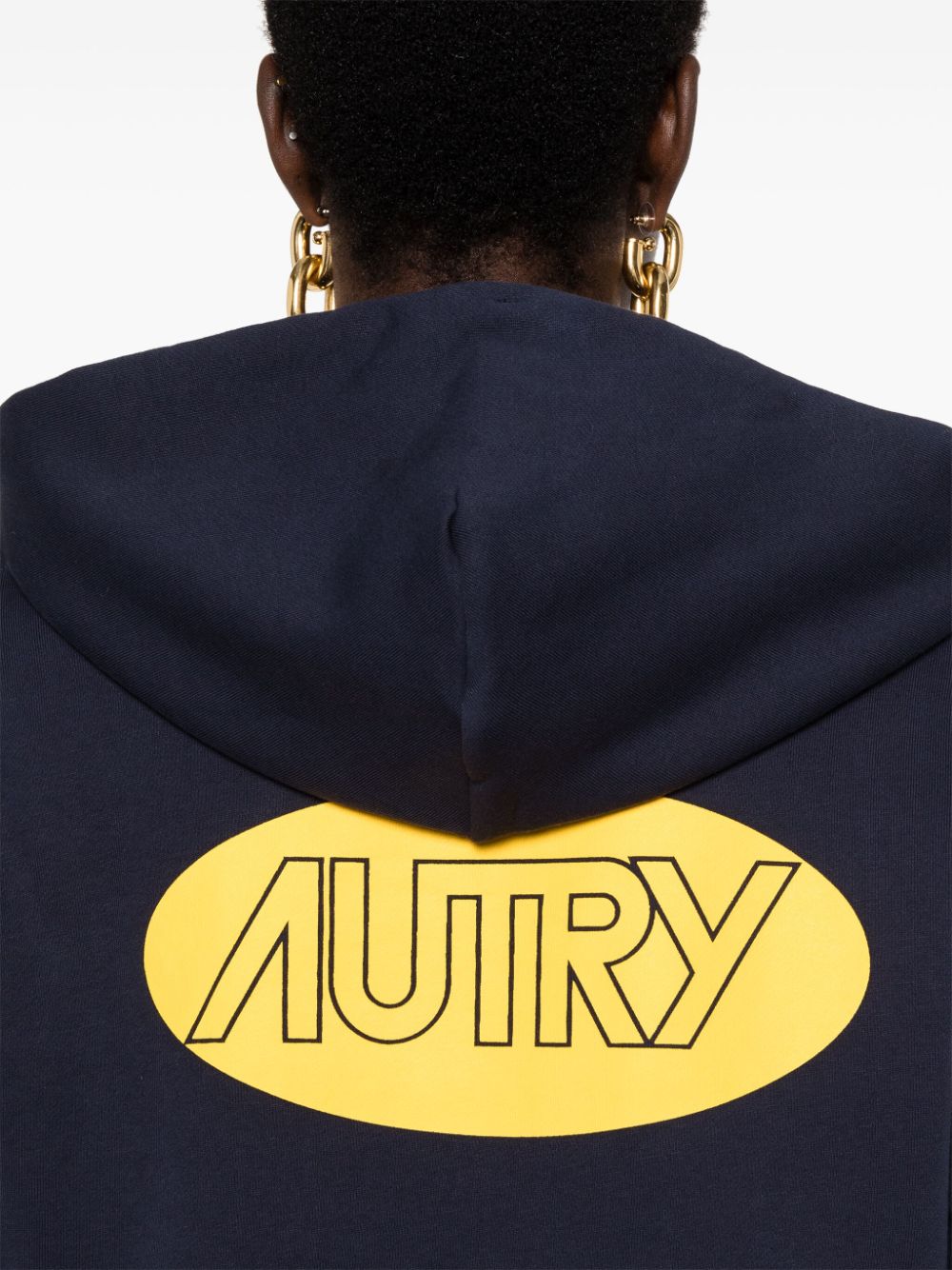 Shop Autry Logo-print Hoodie In Blue