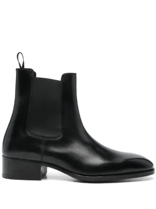 TOM FORD 40mm Leather Chelsea Boots Black FARFETCH AO