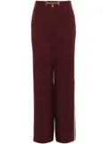 Elisabetta Franchi horsebit palazzo pants - Red