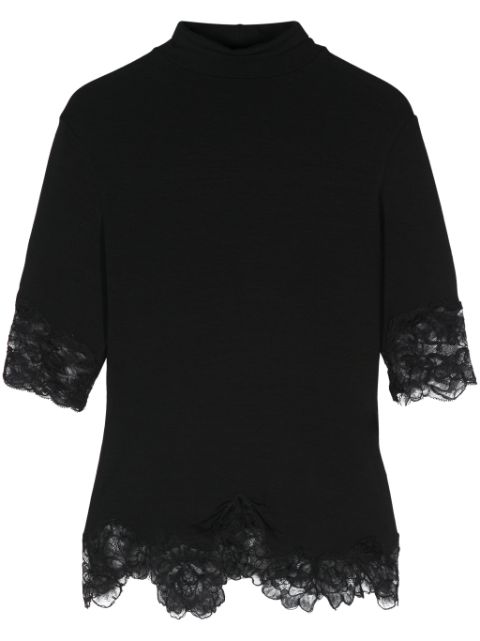 Ermanno Scervino lace-panelled T-shirt