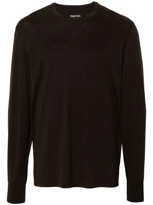 TOM FORD クルーネック Tシャツ | ブラウン | FARFETCH JP