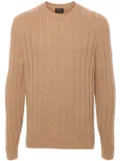 Brioni long-sleeve sweater - Brown