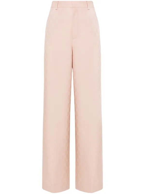 Gucci GG Wool Trousers Pink FARFETCH CA