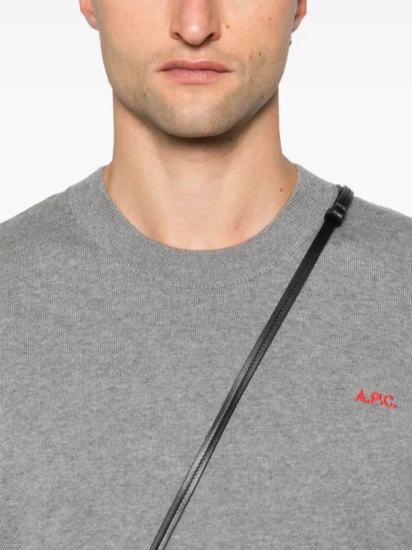 【送料&関税込】A.P.C. Grey Cotton Sweatshirt A.P.C. Cotton Sweater | Grey | FARFETCH