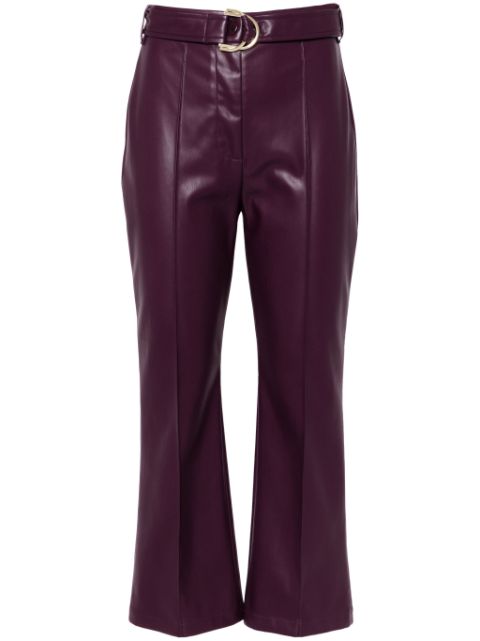 LIU JO coated flared trousers