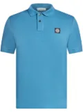 Stone Island Compass-appliquéd polo shirt - Blue