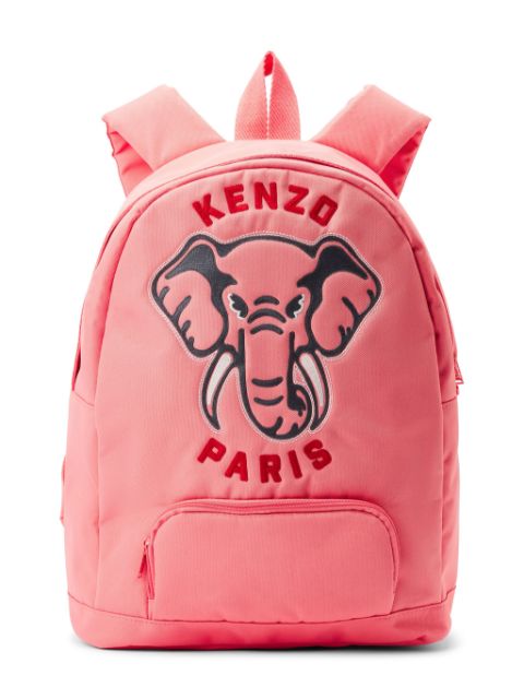 Kenzo Kids embroidered canvas backpack