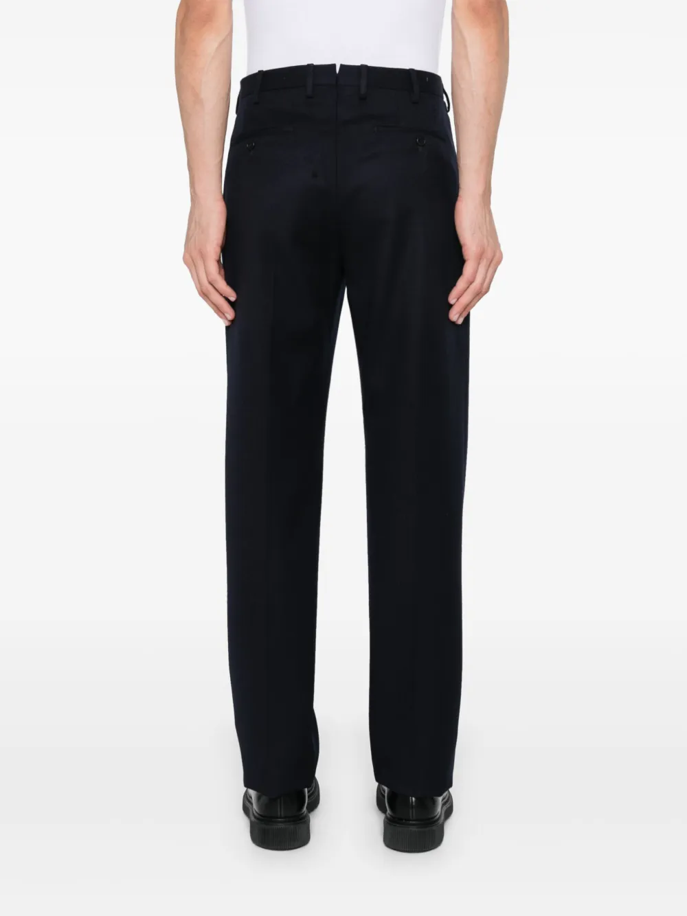 Incotex Broek met toelopende pijpen Blauw