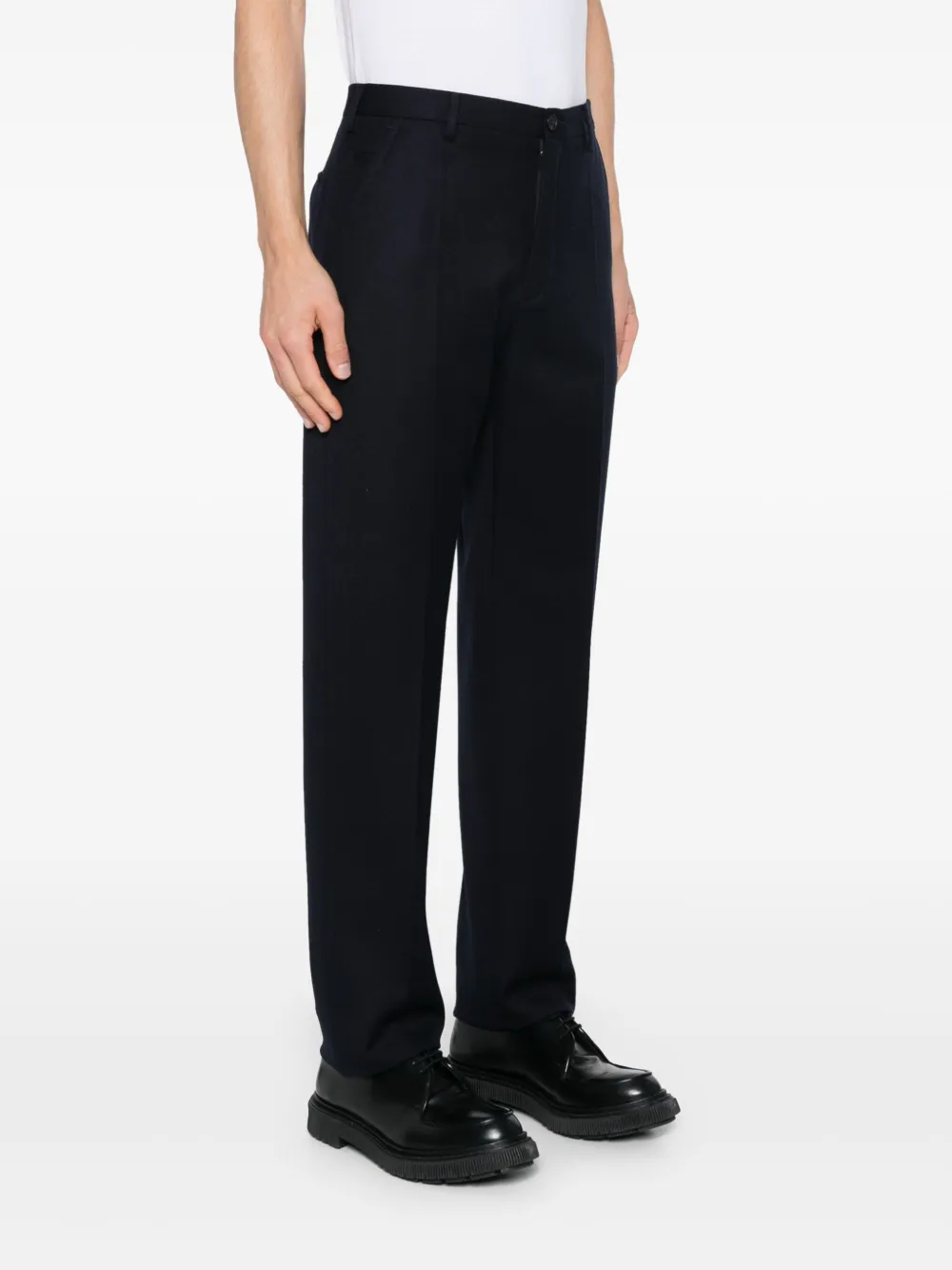 Incotex Broek met toelopende pijpen Blauw
