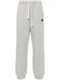 Joshua Sanders smiley face-embroidered track pants - Grey