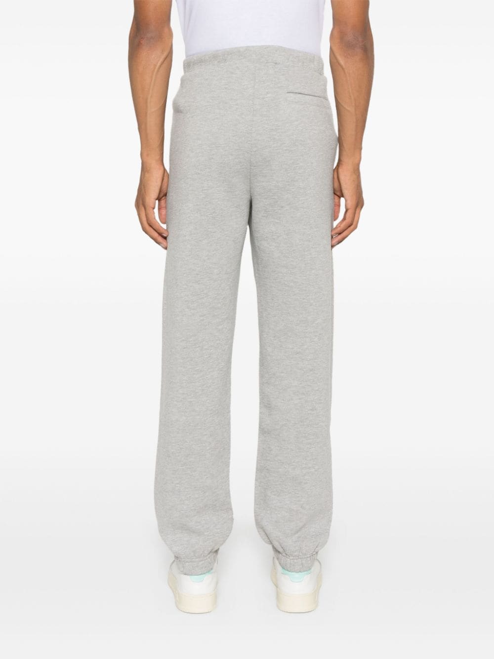 Shop Joshua Sanders Smiley Face-embroidered Track Pants In Grey