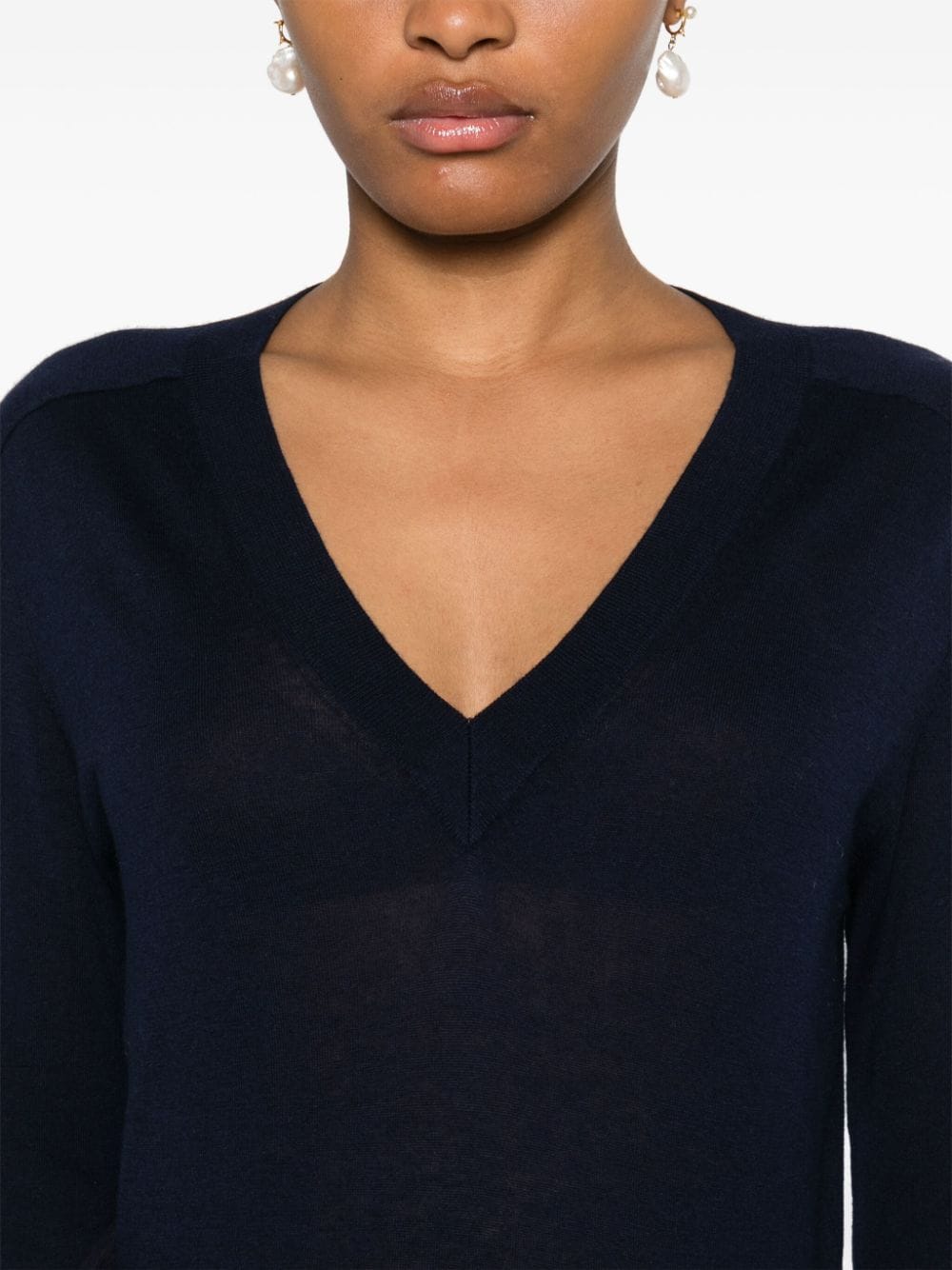 Shop Liu •jo Logo-appliqué Sweater In Blue