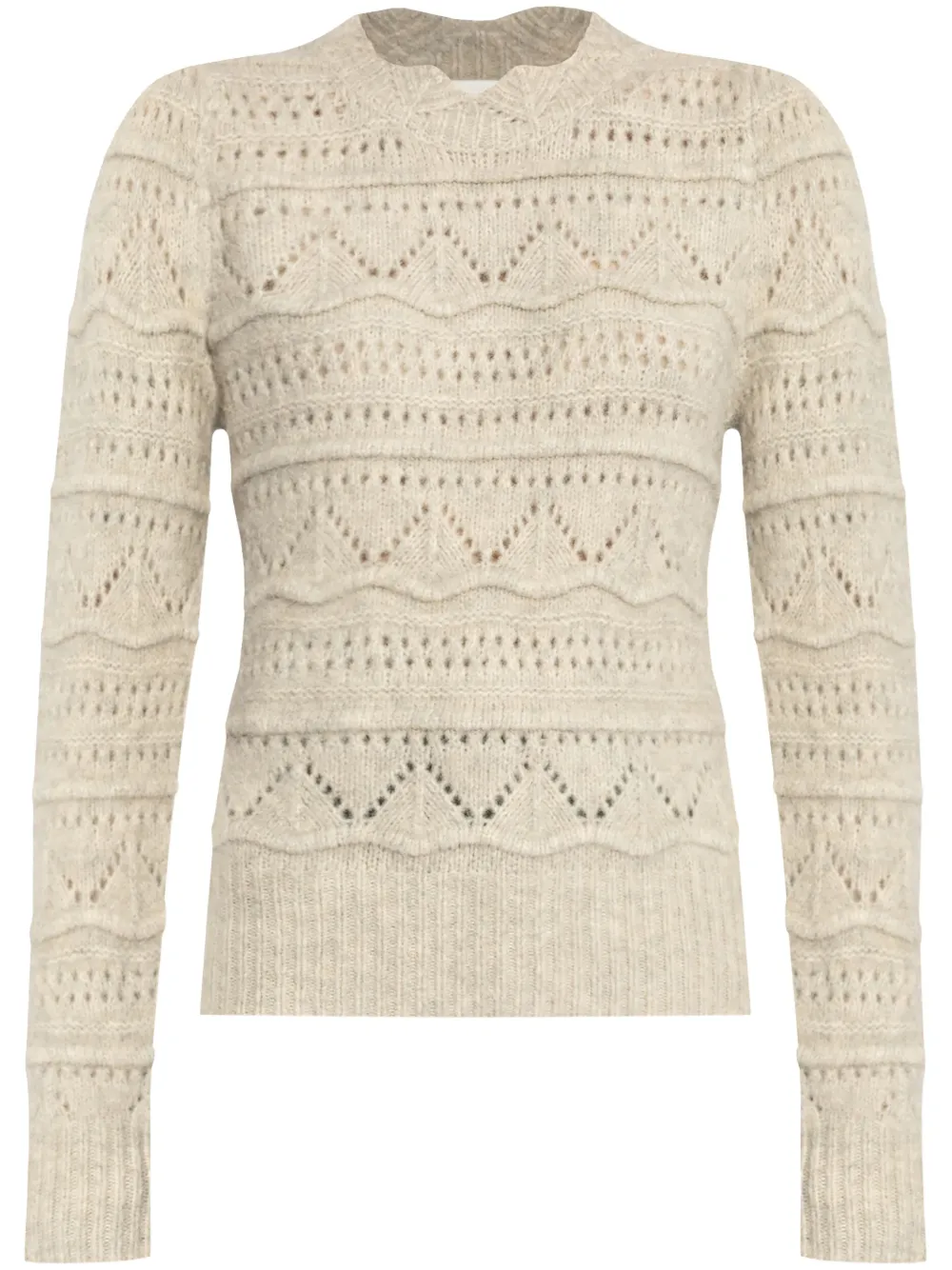 MARANT ÉTOILE Othona patterned-knit jumper | Neutrals | Image 1
