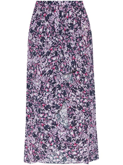 MARANT ÉTOILE Vanille graphic-print midi skirt