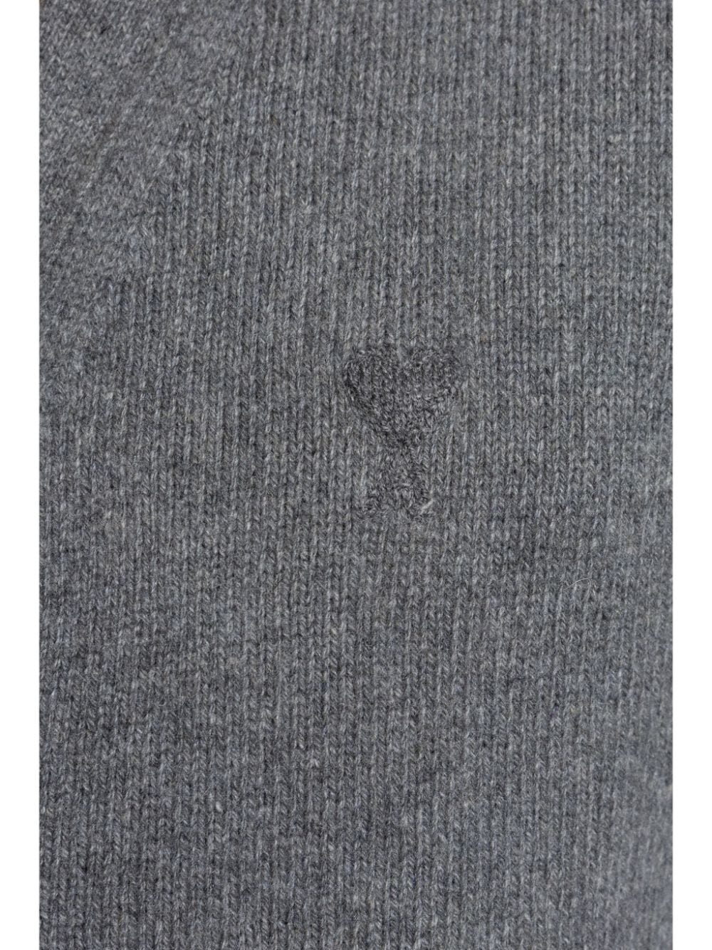 Shop Ami Alexandre Mattiussi Ami De Coeur Cardigan In Grey