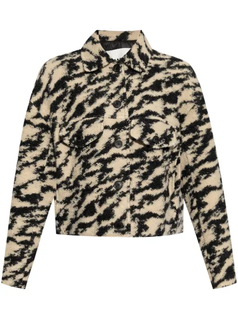 MARANT ÉTOILE Ferida zebra-print coat