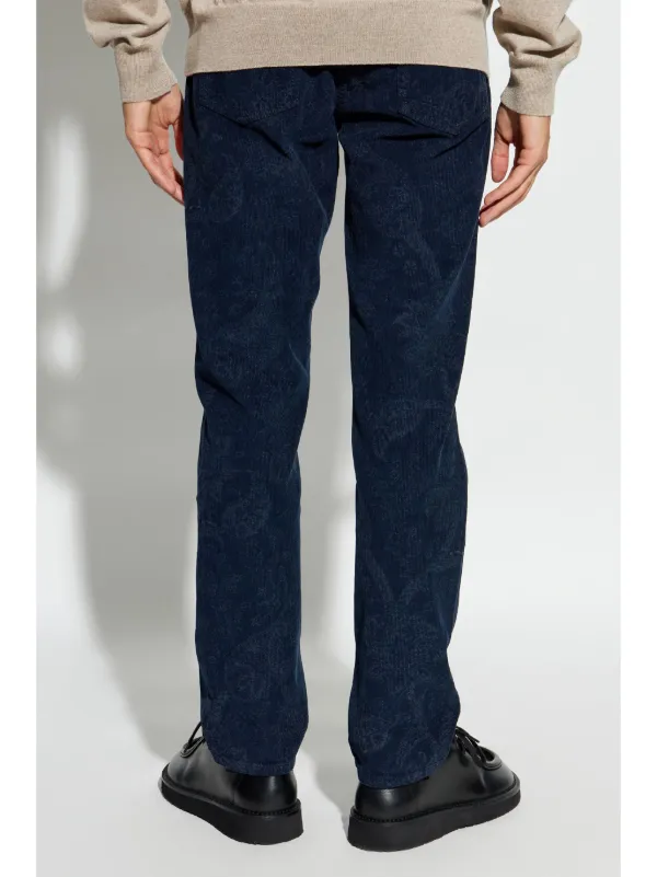 ETRO ペイズリージャカード パンツ | ブルー | FARFETCH JP