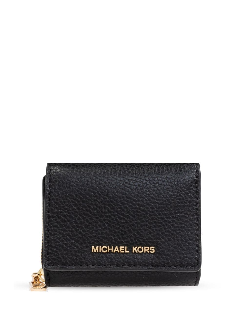 Michael Michael Kors small Empire pebbled tri-fold wallet - Nero