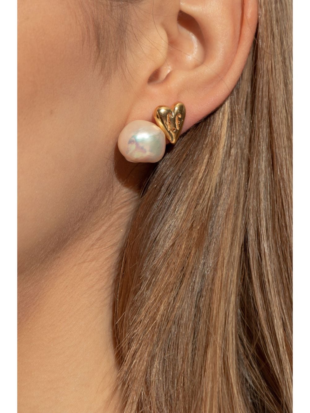 Shop Forte Forte Sculpted Earrings (set Of Four) In Neutrals