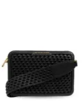 Michael Michael Kors woven leather cross body bag - Black