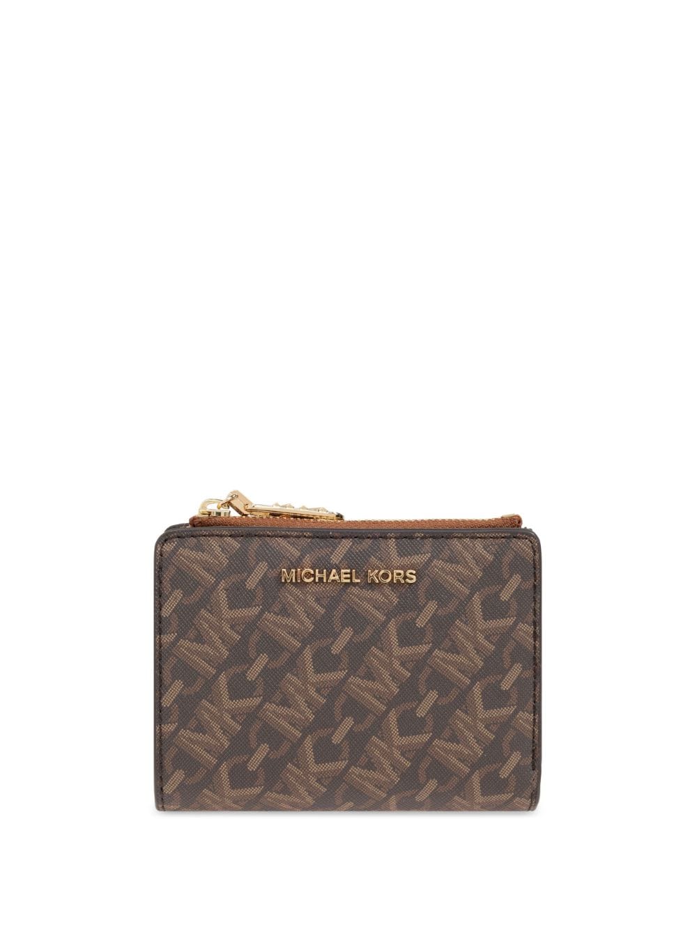 Michael Michael Kors logo print wallet - Marrone