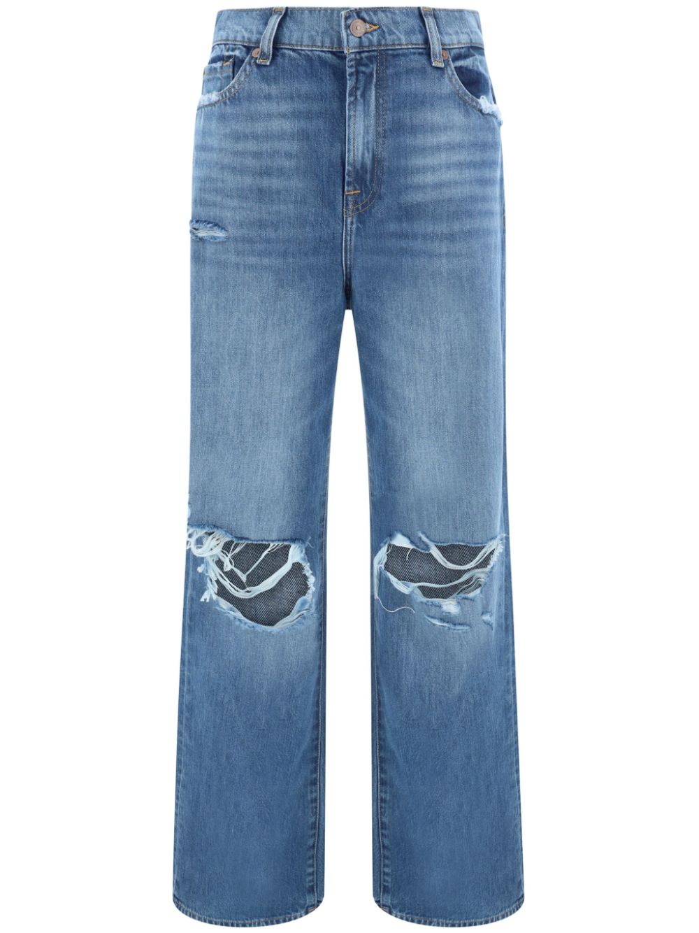 straight-leg jeans