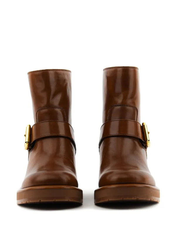 Chloé Coddington アンクルブーツ | ブラウン | FARFETCH JP