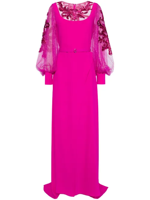 Robe longue à perles - Saiid Kobeisy - Modalova