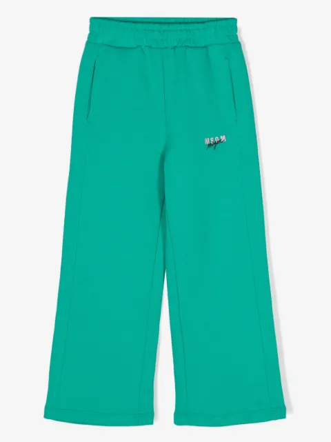 MSGM Kids フリース トラックパンツ