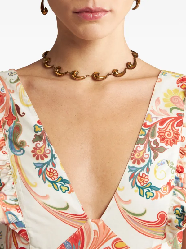 【ETRO】 ゴールドトーン チャームネックレス/送料込 ETRO チャーム ネックレス | ゴールドトーン | FARFETCH JP