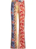 ETRO floral-print bootcut jeans - Red