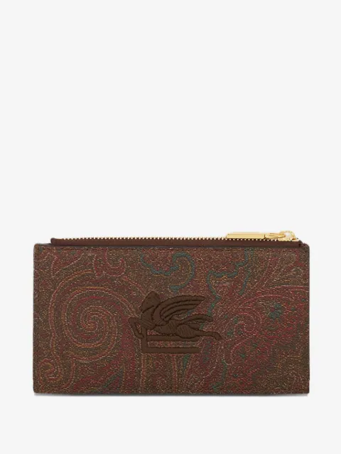 ETRO paisley-pattern embroidered-detail cardholder