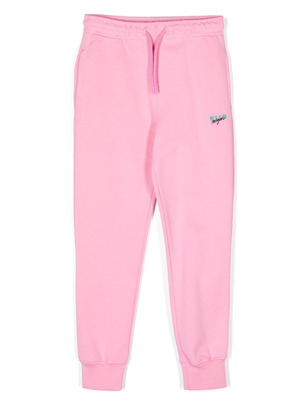 MSGM Kids fleece track pants - Pink