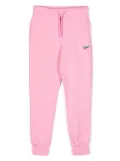 MSGM Kids fleece track pants - Pink