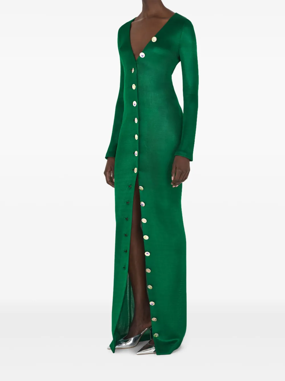 Galvan Turlington jurk Groen