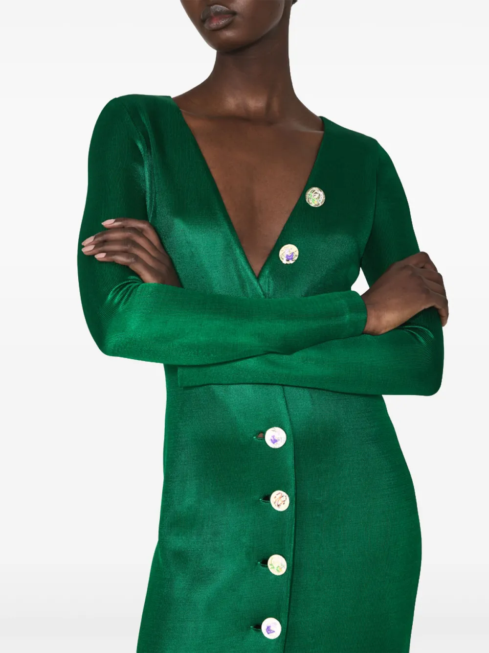 Galvan Turlington jurk Groen