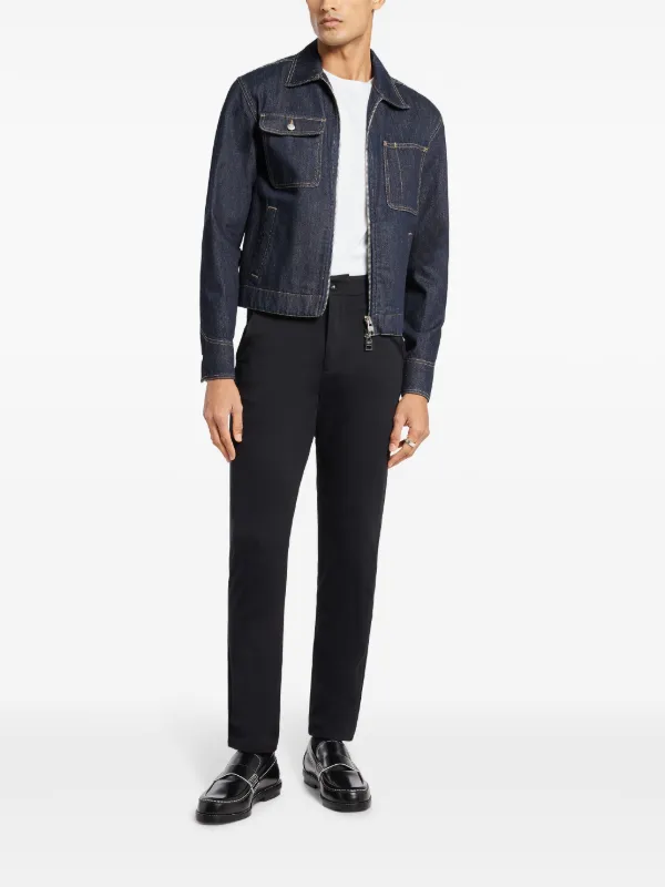 7 For All Mankind straight-leg Chinos | Black | FARFETCH