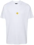 Joshua Sanders smiley face-embroidered T-shirt - White