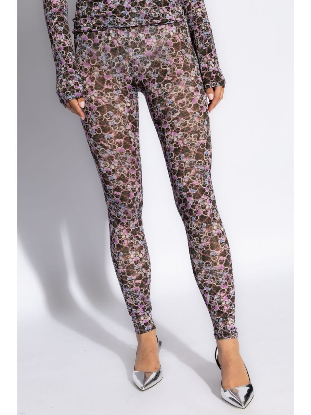 Shop Isabel Marant Joshua Leggings In Purple