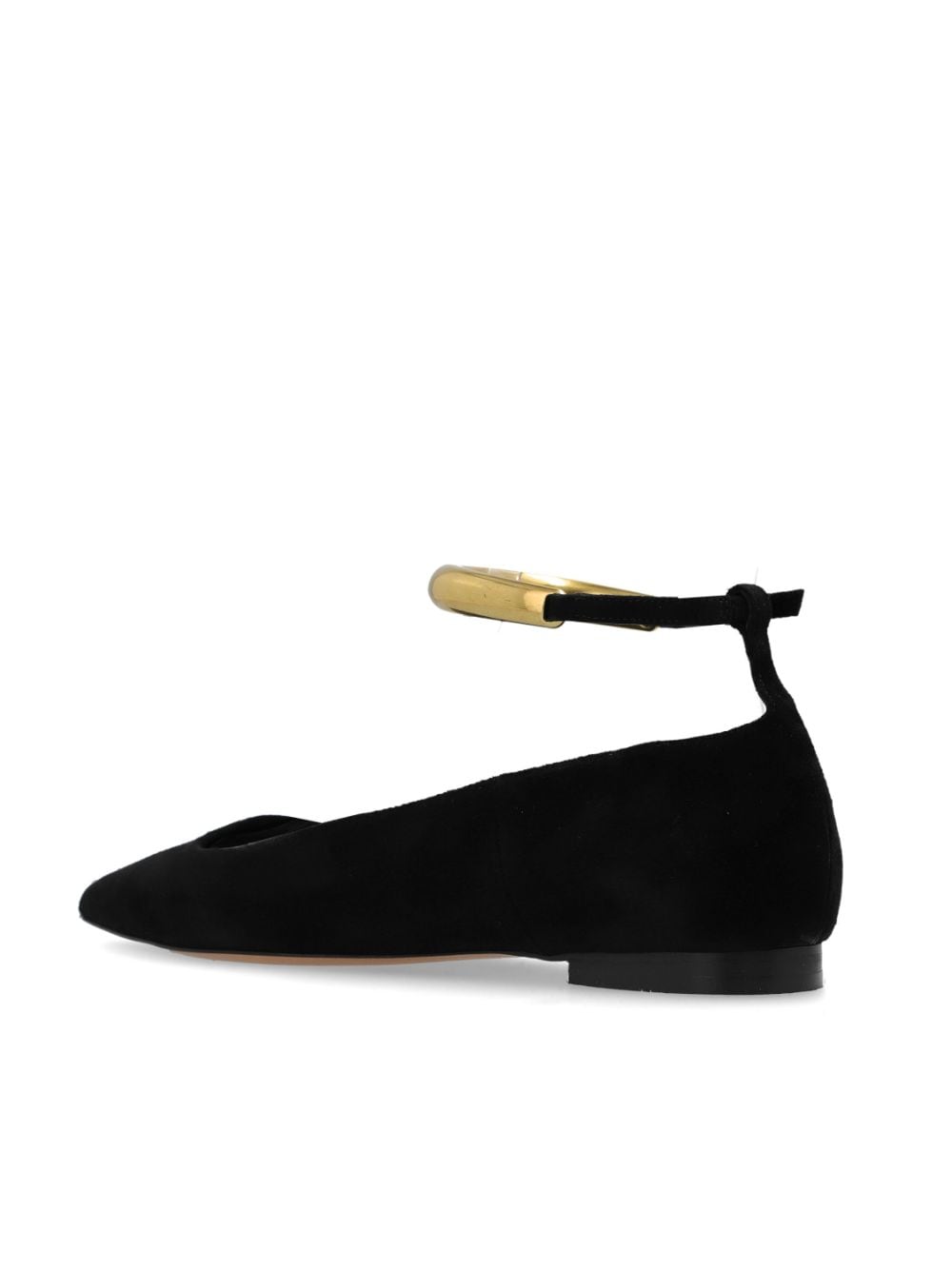 Shop Isabel Marant Lesnor Ballerina Shoes In Black