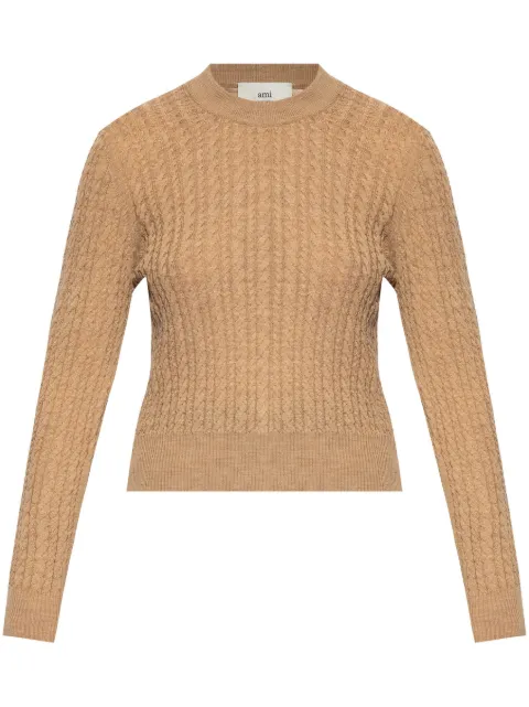 AMI Paris cable-knit jumper 